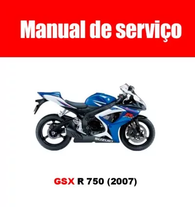 Manual de Serviços GSX-R 750 (2007) – PDF em Inglês | Entrega Imediata 1