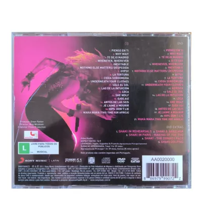 CD + DVD Shakira – Live From Paris | Edição Rara e Conservada