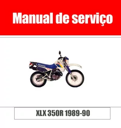 Manual de Serviço Honda XLX 350R 1989–1990 | PDF  PTBR 1