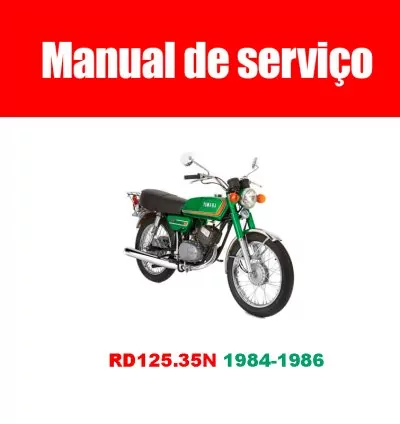Manual de Serviço Yamaha RD125 35N (1984–1986) – PDF 1