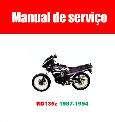 Manual de Serviço Yamaha RD135Z (1987–1994) – PDF em Português 1