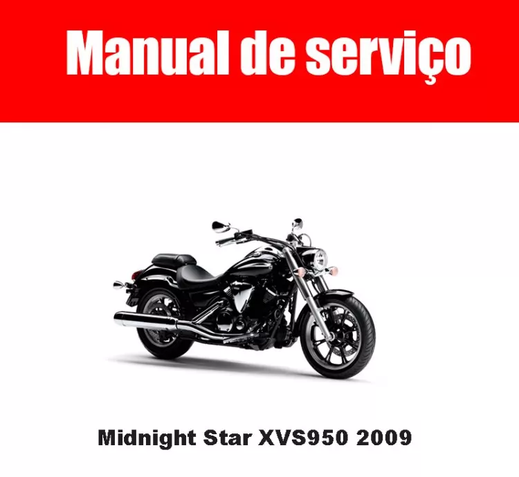 Manual de Serviço Yamaha Midnight Star XVS950 2009 – PDF em Português