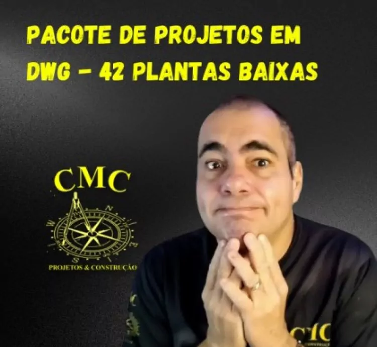 Pacote de Projetos em DWG com 42 Plantas Baixas