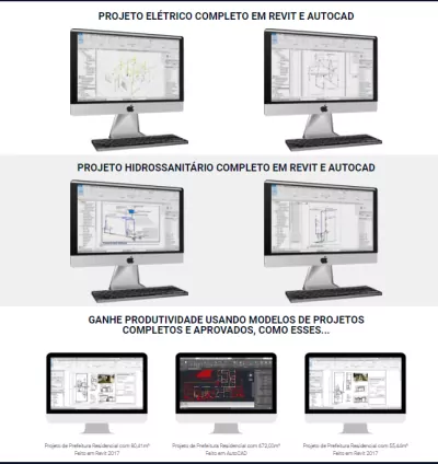 PACOTE DE PROJETOS DE PREFEITURA  - Revit e CAD