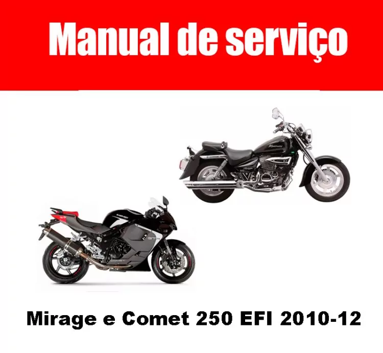 Manual de Serviço: Mirage e Comet 250 EFI 2010-2012 – PDF