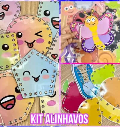 Kit Alinhavos Educativo – Coordenação Motora e Criatividade Infantil!