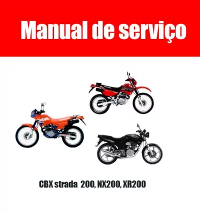 Pack Manuais de Serviço Honda – CBX Strada 200 · NX 200 · XR 200 – PDF em Português 1