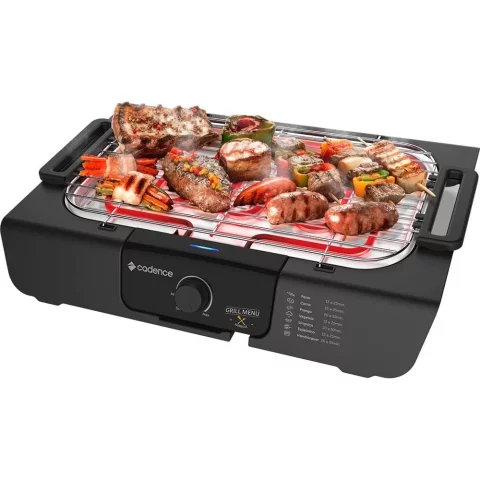 Churrasqueira Elétrica Cadence Grill Menu GRL810 – 110V Preto