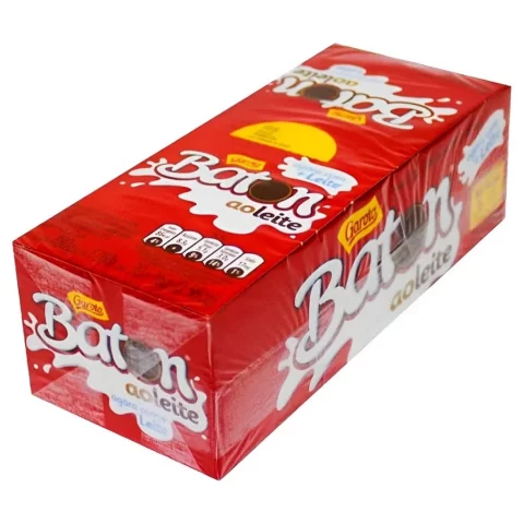 Chocolate Baton Ao Leite Garoto Caixa com 30 Unidades de 16g 4