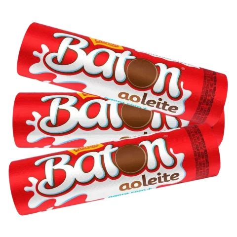 Chocolate Baton Ao Leite Garoto Caixa com 30 Unidades de 16g