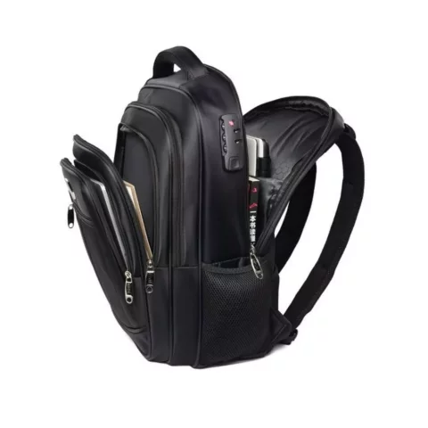 Mochila Grande Impermeável Executiva Universitária com Cadeado e Bolso Antifurto