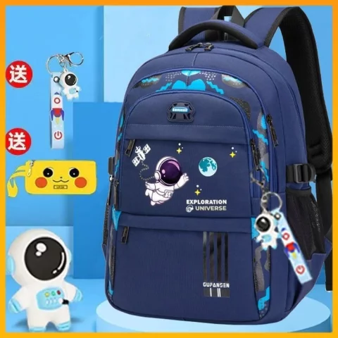Mochila Infantil Escolar Astronauta – Grande Capacidade, Impermeável e Confortável