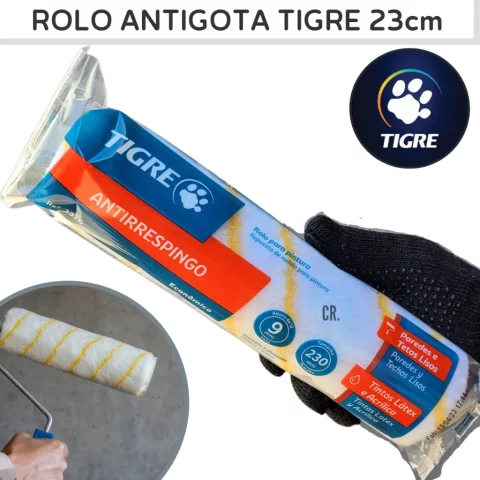 Rolo de Pintura Tigre Antigota / Antirrespingo 1376 – 23cm