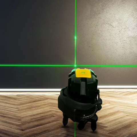 Nível a Laser Automático Verde 360° com Maleta – Profissional de 2, 5, 12 e 16 Linhas