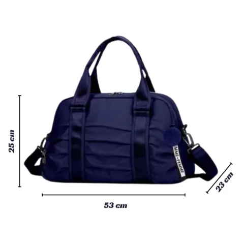 Bolsa Mala Mochila Academia e Viagem Feminina com Alça Transversal – Estilo, Praticidade e Versatilidade em Um Só Produto! 7