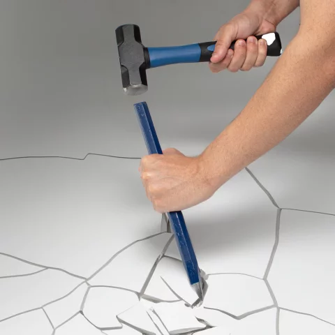 Kit Marreta 1kg + Talhadeira 300mm + Ponteiro 300mm – Ferramentas de Demolição Profissional