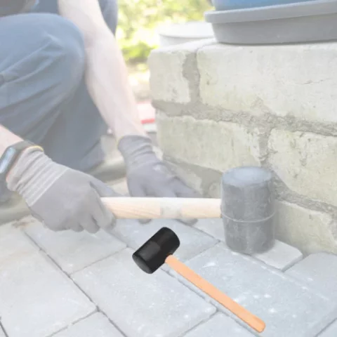 Marreta de Borracha Preta com Cabo 20cm – BAR 314004-4 | Resistência, Conforto e Proteção para Superfícies Delicadas