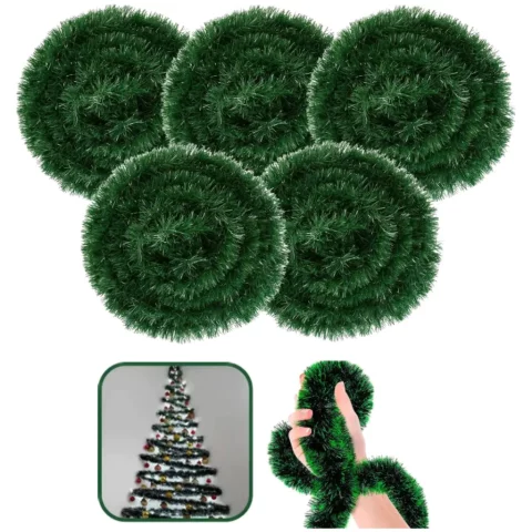 Kit Festão Verde Natalino 2m x 8cm – Decoração de Natal em Promoção