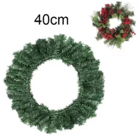 Guirlanda de Natal Crua 40cm – Monte Sua Decoração Exclusiva