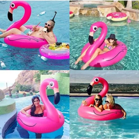 Boia Inflável Flamingo 70cm, 90cm e 120cm – Piscina e Praia 🦩
