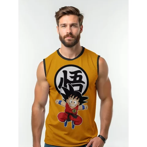 Camiseta Dry Fit Masculina UV 50+ Goku Criança Estampada Academia Corrida Treino Casual(Frete grátis com cupom)