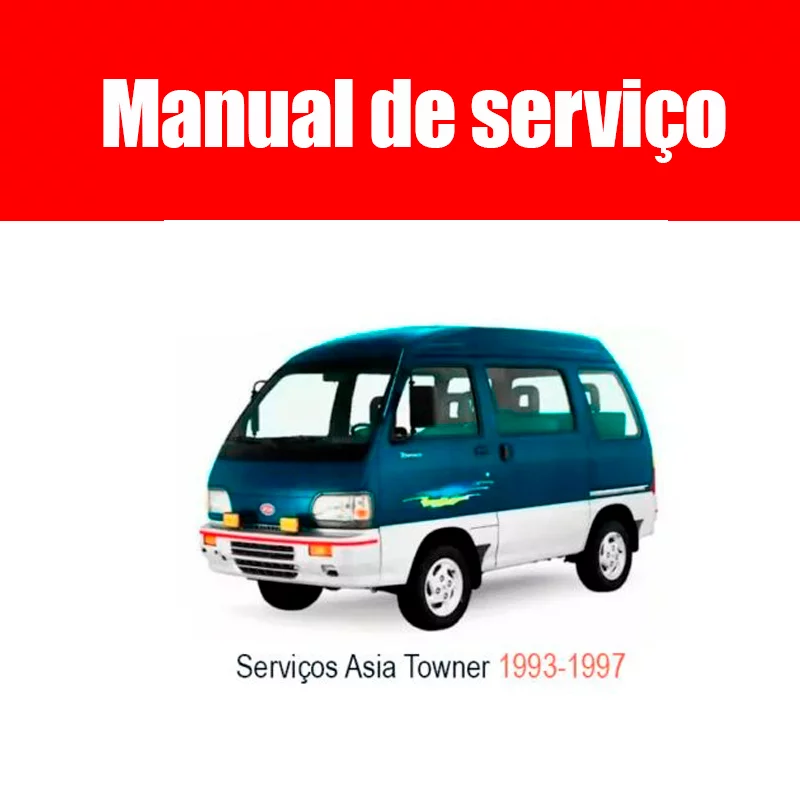 Manual de Serviços Asia Towner 1993–1997 em PDF