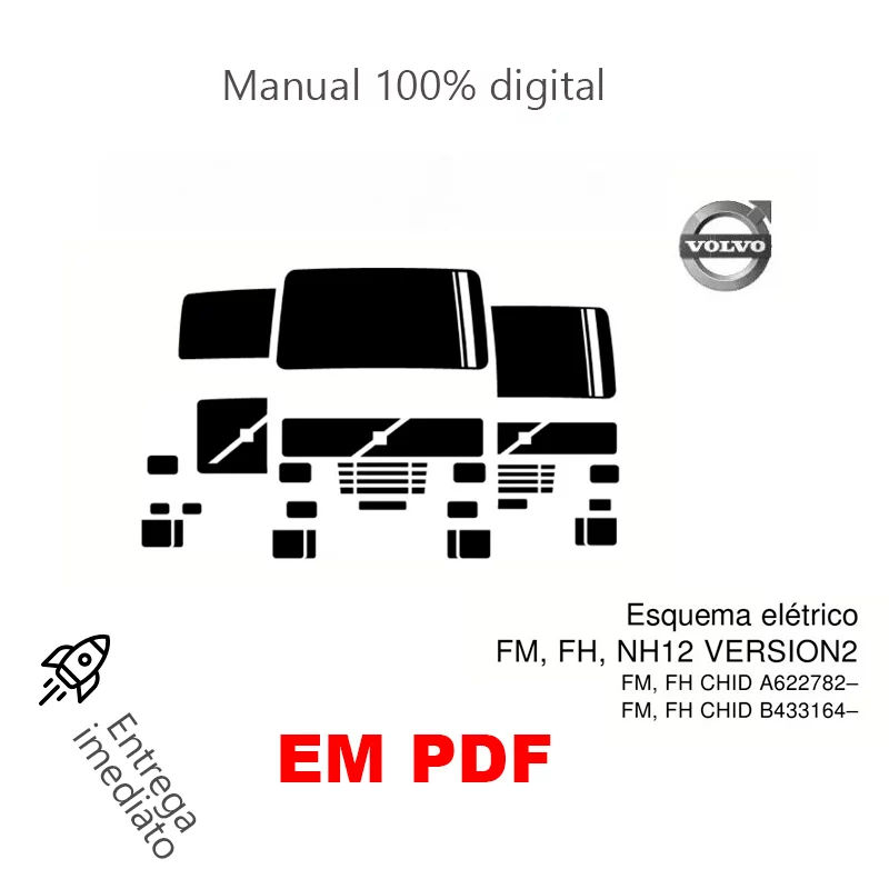 Esquema Elétrico Volvo FH D13A – PDF em Português