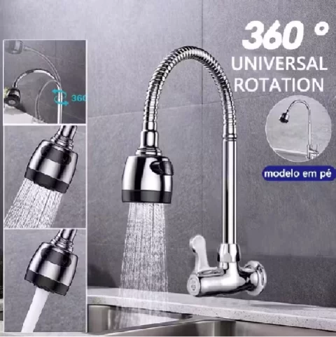 Toneira Inox 360°
