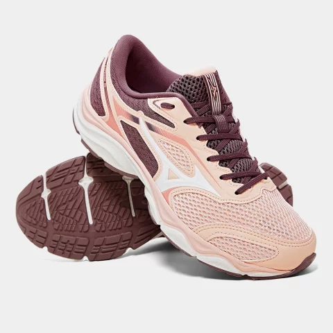 Tênis Mizuno Hawk 5 Feminino - Rosa e Vinho