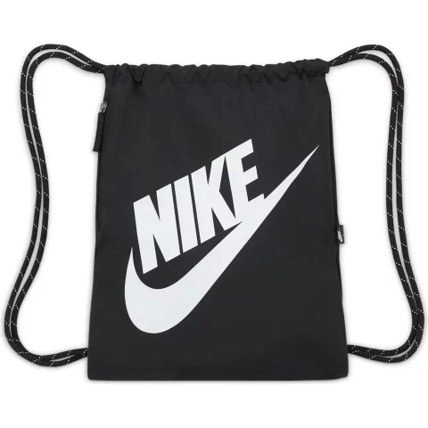 Sacola Nike Heritage Drawstring – Preto e Branco