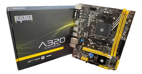 Placa Mãe A320 AM4 AMD Ryzen Micro-ATX 4