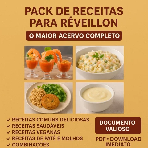 Pack de Receitas para Réveillon – O Maior Acervo Completo para Sua Ceia! PDF