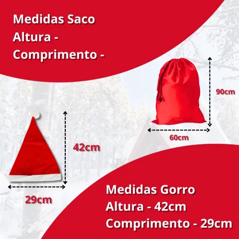 Roupa de Papai Noel Completa em Cetim 6