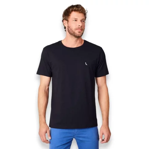 Kit 2 Camisetas Reserva Suspiro Bordado – Branco + Preto