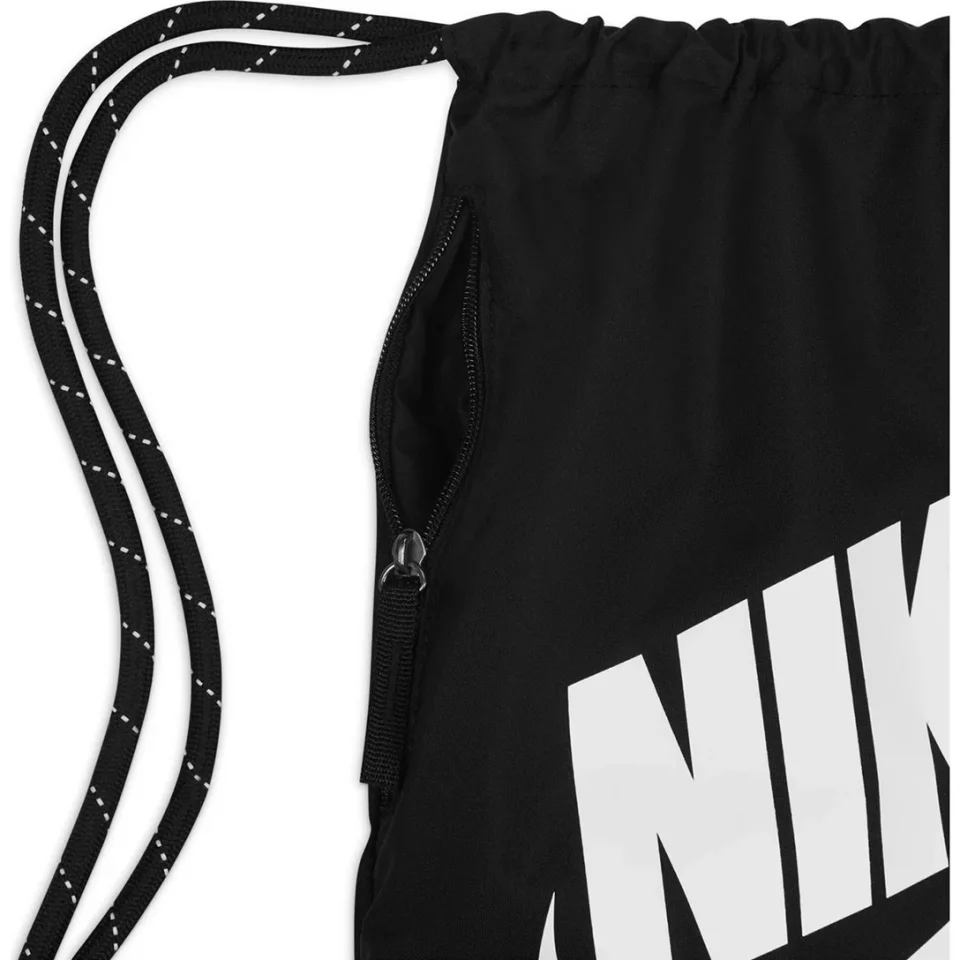 Sacola Nike Heritage Drawstring – Preto e Branco