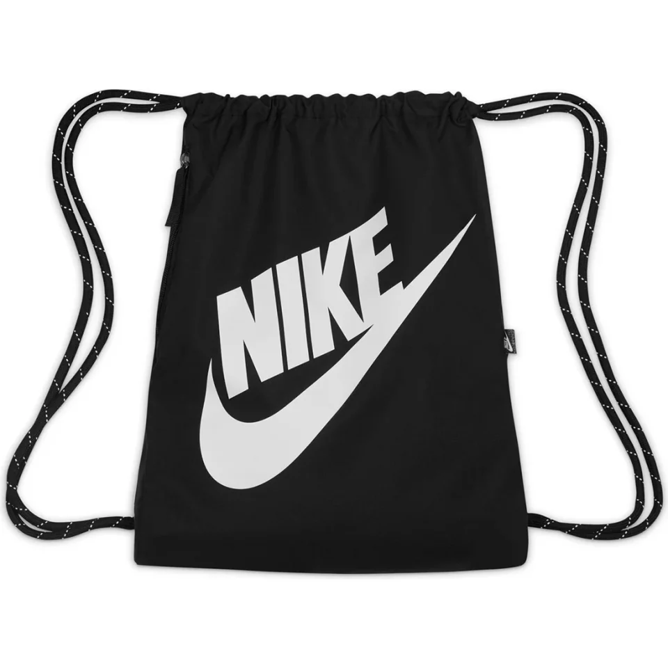 Sacola Nike Heritage Drawstring – Preto e Branco