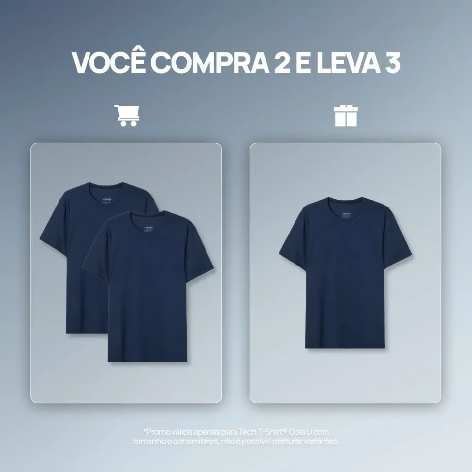 Compre 2 Camisetas Tech T-Shirts Masculinas Insider e Leve 3 – Promoção Exclusiva!