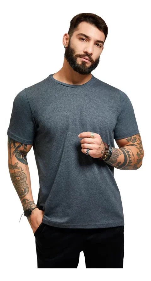 Kit 6 Camisetas Masculinas Básicas 100% Algodão Premium – Modelagem Slim | DZ.Army