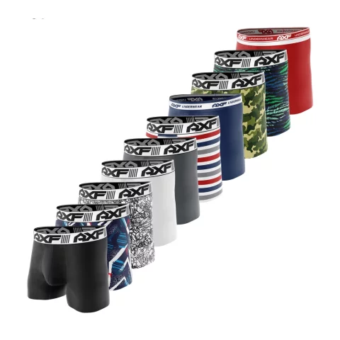 Kit 10 Cuecas Boxer Microfibra + Kit 12 Meias Masculinas 1