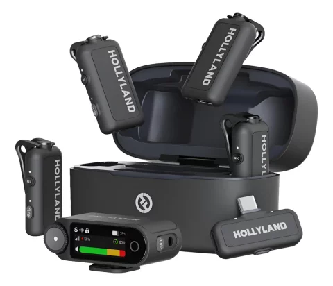 Microfone Hollyland Lark Max 2 Combo para 4 Pessoas – Áudio Profissional Sem Fio com Máxima Qualidade