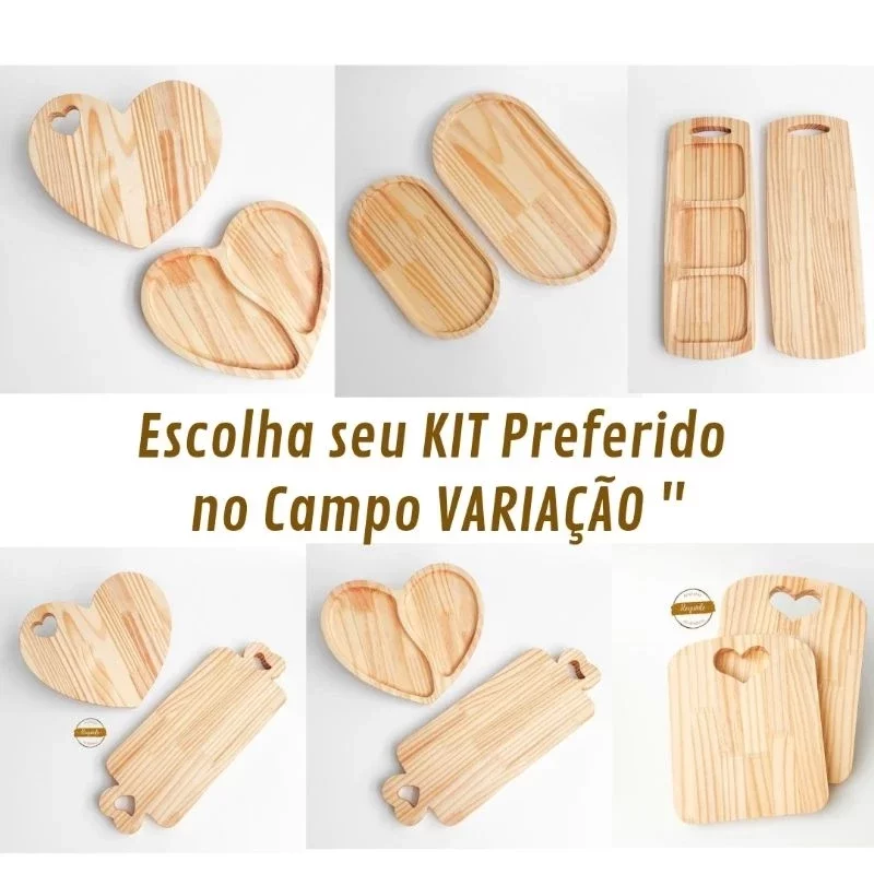 Kit Tábuas de Frios e Petisqueiras – Mesa Posta, Café da Manhã e Decoração | Envio Imediato