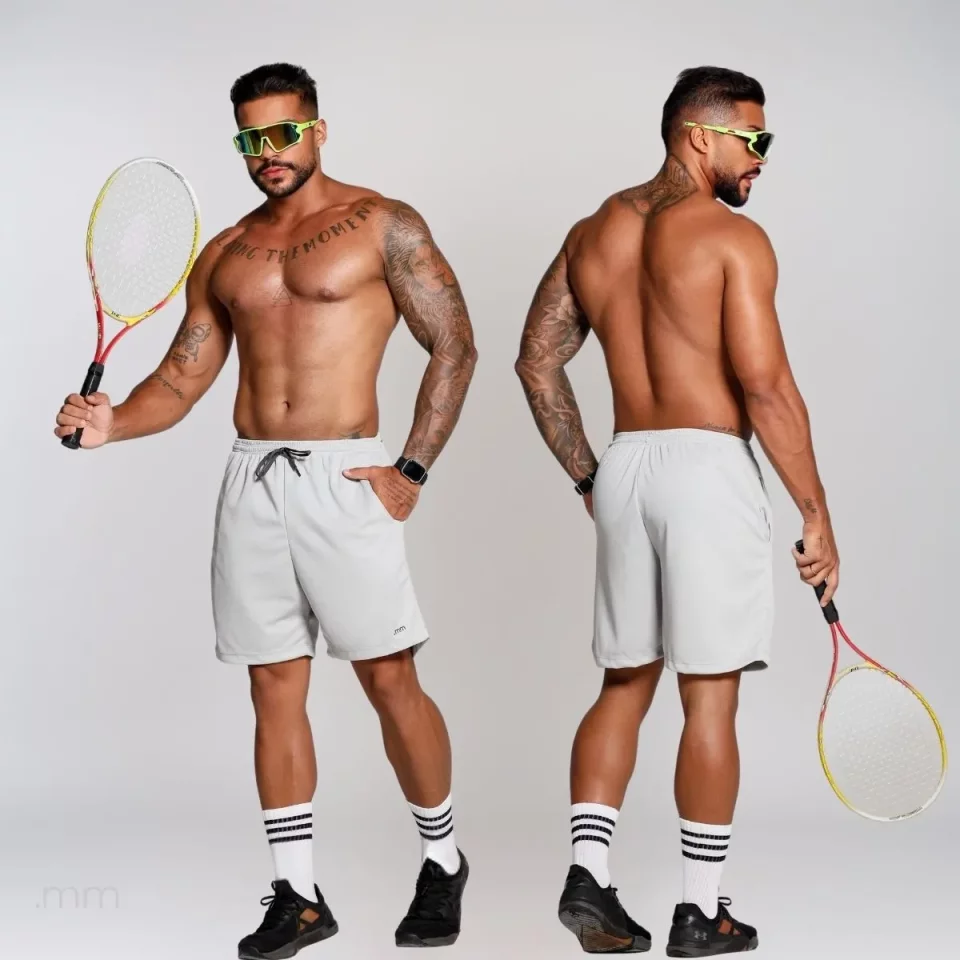 Kit 3 Bermudas Esportivas Masculinas Futebol / Treino / Academia – Conforto, Estilo e Performance