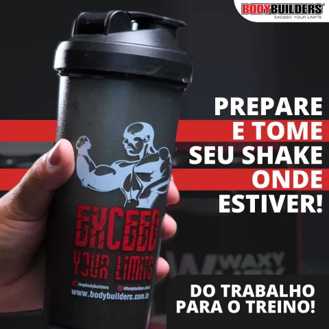 Kit Whey Protein 2kg + Creatina + Bcaa + Shaker Bodybuilders