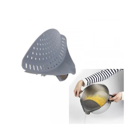 Escorredor De Alimentos Acoplável Em Panelas multifuncional