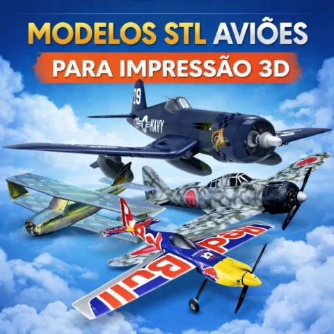 Pack STL Aeromodelismo para Impressão 3D – Acesso Vitalício