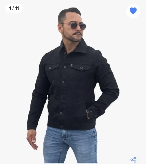 Jaqueta jeans masculina