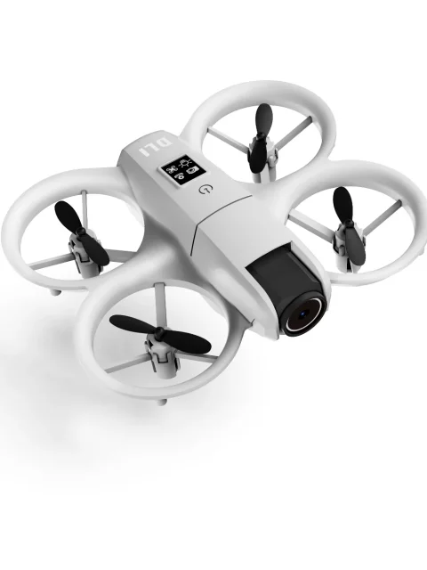 DLI MINI Drone HD com Wi-Fi – Câmera Dupla, Altitude Hold, Giros 360°, 2 Baterias – Quadcopter RC