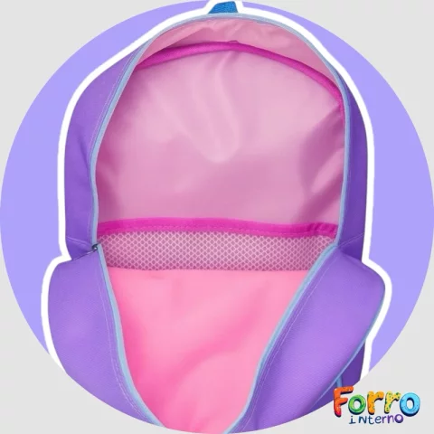 Kit Escolar Infantil Feminino com Rodinhas – Mochila + Lancheira Térmica + Estojo | Tema Lilo & Stitch