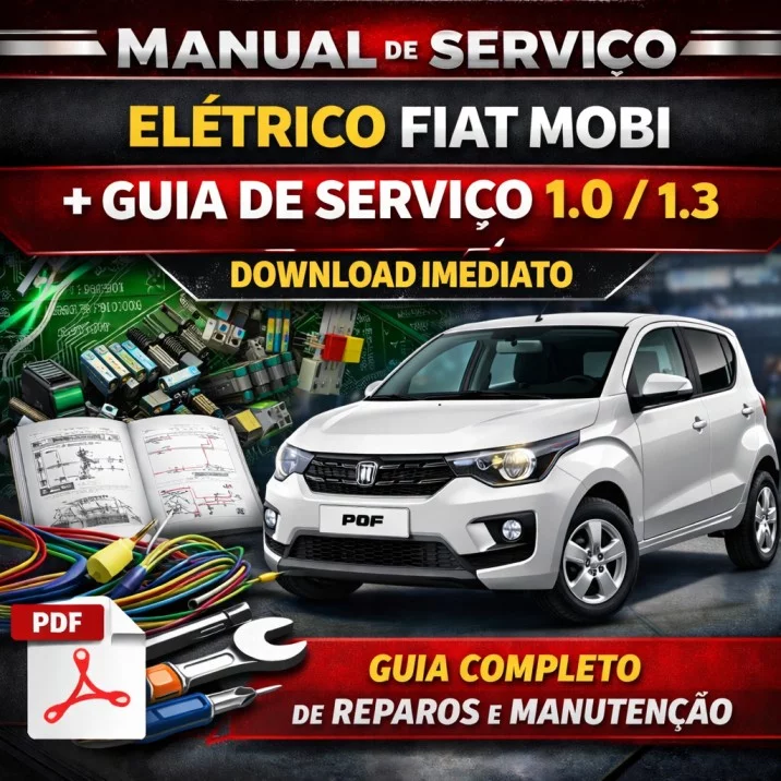 Manual de Serviço Elétrico Fiat Mobi + Guia de Serviço 1.0 / 1.3 – PDF | Download Imediato