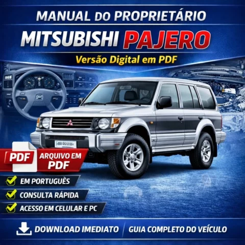Manual do Proprietário Mitsubishi Pajero GLS 1994 em PDF Original – Guia Completo do Veículo